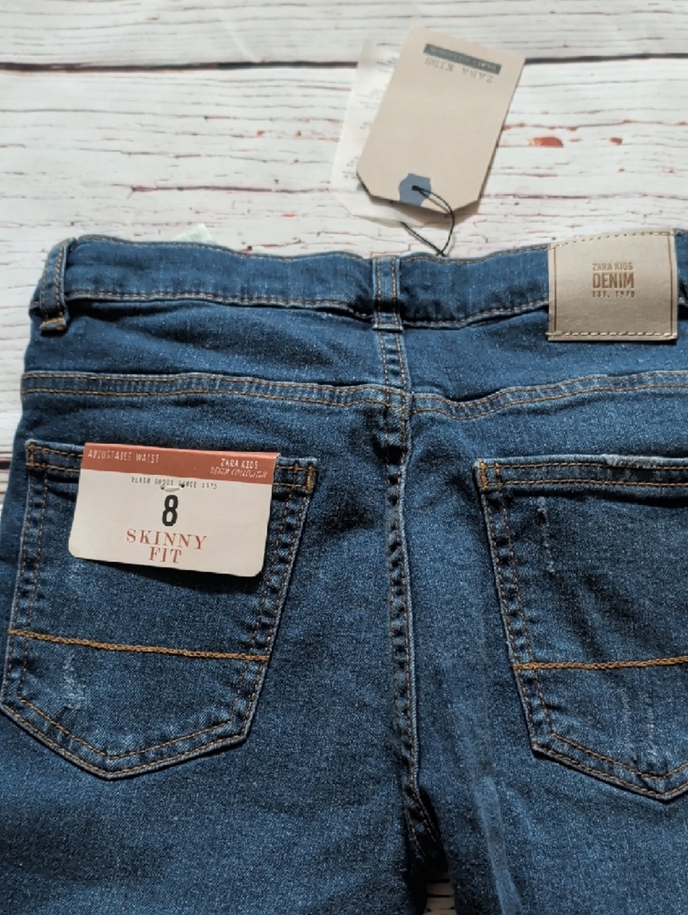 ๐ Zara Girls Dark Blue Kids Denim Jeans - Picture 9 of 10
